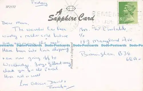 R731753 Felixstowe Cliff Gardens A Sapphire Card 1977