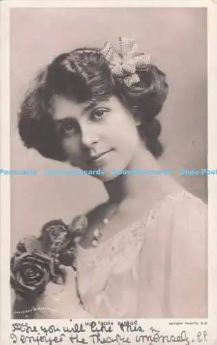 R729772 Miss Dora Barton Rotary Photo Johnston and Hoffmann PM Leeds 1904