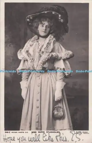 R729803 Miss Marie Studholme Drehfoto W und D D Downey