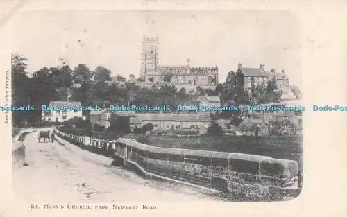 R729828 St Mary Church von Newport Road PM Market Drayton 1904
