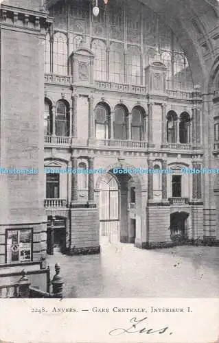 R732151 Anvers Gare Centrale Interieur I 1907