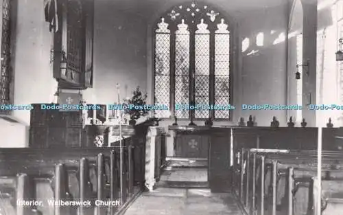 R732243 Walberswick Kirche Interieur gedruckt in Großbritannien Postkarte