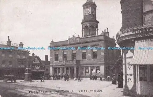 R732404 Basingstoke Town Hall and Market Place The Photochrom London Tunbridge W