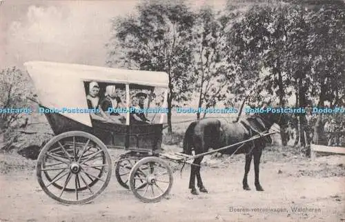 R730433 Boeren Veerenwagen Walcgeren Firma F B Den Boer