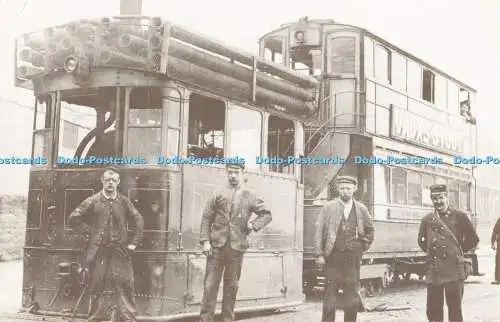 R528093 Bradford Tramways and Omnibus Co Stream Tram No 28 with trailer at Salta