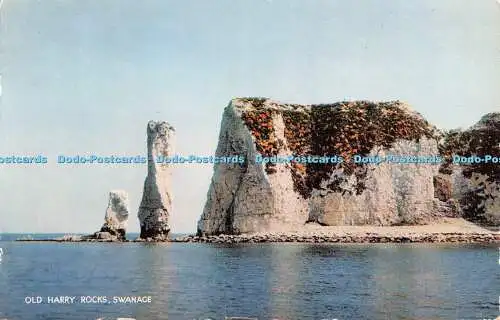 R528125 Swanage Old Harry Rocks J Salmon Cameracolour 1965