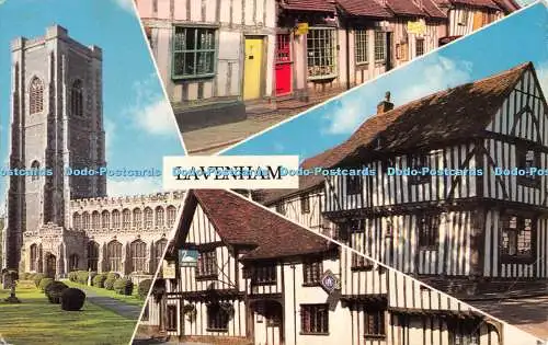 R528181 Lavenham Suffolk Weavers Cottages The Swan Hotel L W Sears Multi View