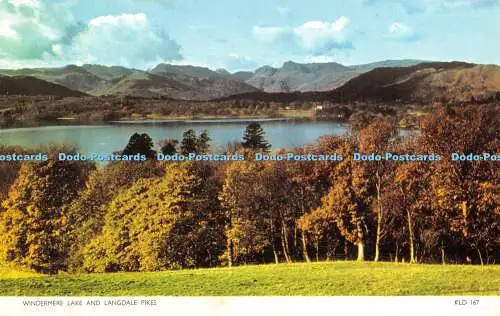 R528184 Windermere Lake and Langdale Pikes Sanderson and Dixon Jarrold Cotman Co