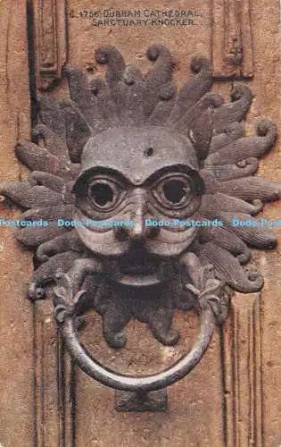 R528211 Durham Cathedral Sanctuary Knocker Photochrom Celesque Serie