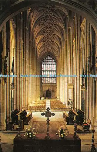 R528236 Canterbury Cathedral The Nave C G Williams Plastichrome W Skipper