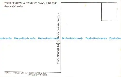 R528260 York Festival and Mystery Plays Juni 1980 God and Creation Joseph Ward