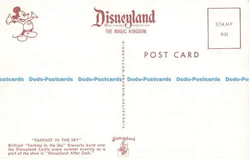 R528278 Fantasy in the Sky Disneyland Walt Disney Productions