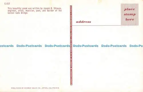 R528361 Die Redwoods Dieses schöne Gedicht wurde von Joseph B. Strauss Donmar geschrieben