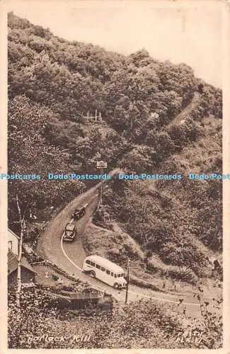 R528526 Porlock Hill F Frith Postkarte