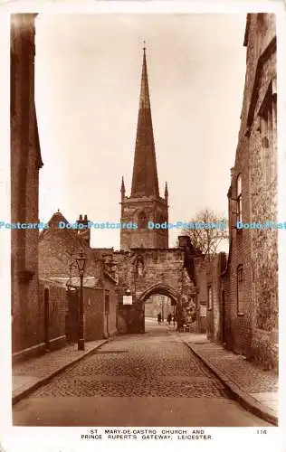 R528566 Leicester St Mary De Castro Kirche und Prince Rupert Gateway A W Holmes