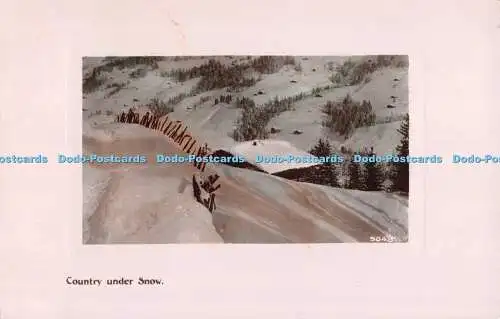 R530348 Country Under Snow Davidson Bros Real Photographic Series