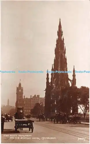 R528622 Edinburgh Scott Monument and N B Station Hotel Judges 1790 Reliable W R