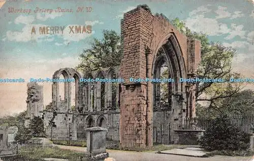 R530365 Worksop Priory Ruins Valentine Series 1907