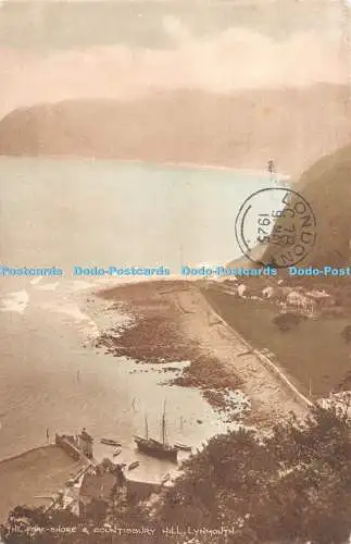 R528924 Lynmouth The Fore Shore and Countisbury Hill Slann Creamery