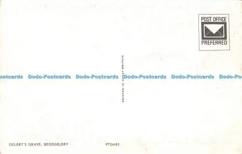 R528933 Beddgelert Gelert Grab Postkarte