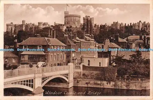 R530686 Windsor Castle and Bridge F H Bellringer