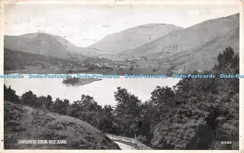 R530692 Grasmere from Red Bank 21532 Valentines Silveresque Postkarten 1943