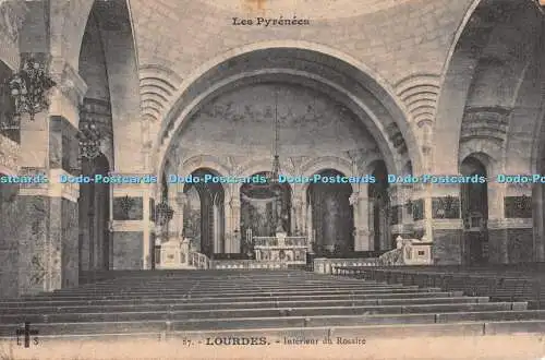 R530764 L S Les Pyrenees 87 Lourdes Interieur du Rosaire 1912