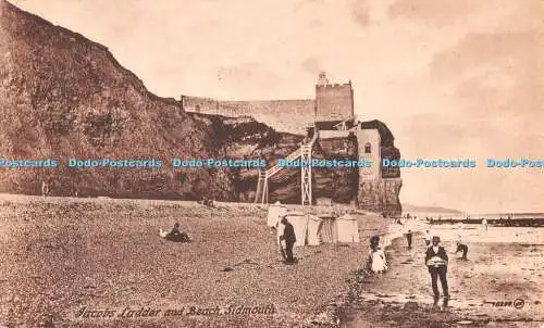 R530790 Jacobs Ladder and Beach Sidmouth 70208 Valentines Series 1938