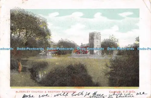 R530971 Alderley Church and Rectory Cheshire F F 1904