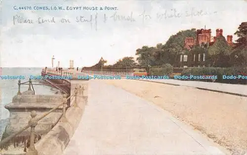 R531043 C 44670 Cowes I O W Egypt House and Point Celesque Serie Photochrom 191