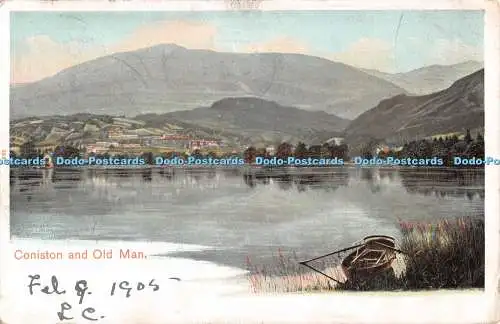 R531193 233 Marke Coniston und Old Man Peacock 1905