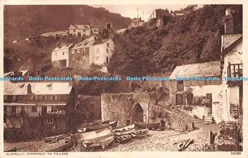 R531333 Clovelly Eingang zum Dorf 53189 Photochrom 1953