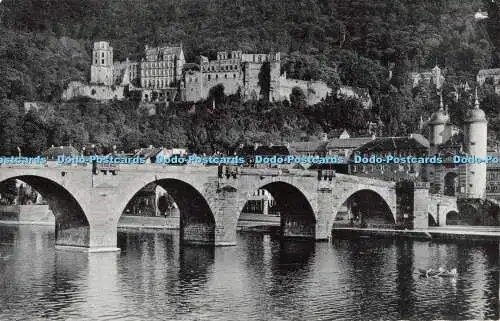 R532675 Heidelberg Alte Neckarbrücke u Schloss Edm v König