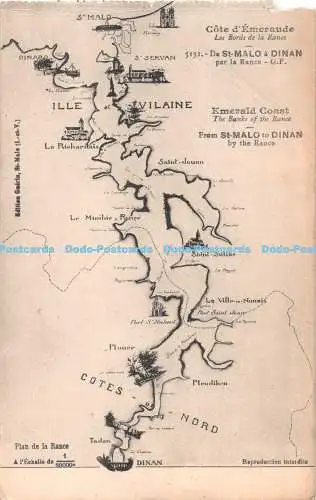 R529627 Cote d Emeraude Les Bords de la Rance De St Malo a Dinan par la Rance Gu