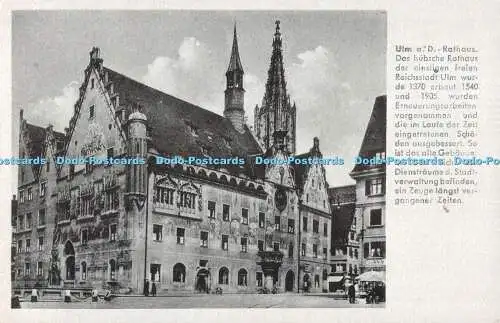 R531431 Ulma D Rathaus Das hubsche Rathaus der einigen freien Reichsstadt Ulm