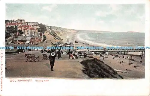 R534794 Bournemouth Blick nach Osten Bild Briefpapier Autochrom J F Beale Fancy