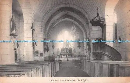 R532718 Cravant L Interieur de l Eglise Bellot