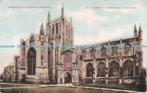 R531467 Hereford Cathedral from N E Geo F Turner 1905