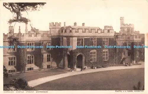 R532753 Warwick Castle Front Entrance J J Ward Special Photo Art Series No 2039