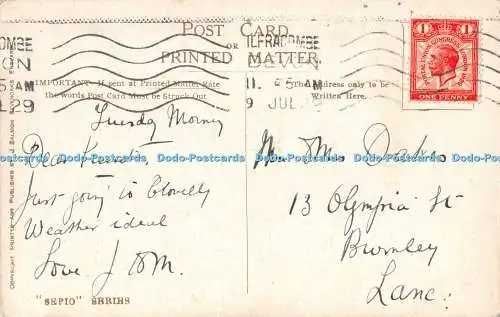 R532774 Ilfracombe Ansicht aus der Tors J Salmon Sepio Serie 1929