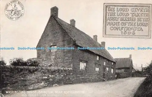 R537573 Washingtons House Brington in der Nähe von Northampton und Tablet über Doorway Lond