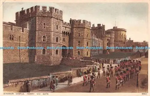 R534952 Windsor Castle Henry VIII Gate Photochrom