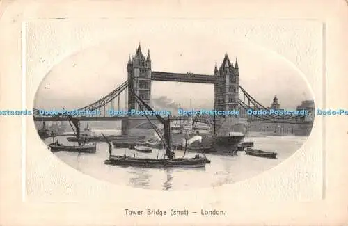R534970 London Tower Bridge Shut H Vertigen Postkarte