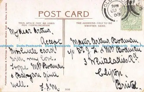 R529852 Swans Ringing the Bell Dawkes and Partridge Wells 1908