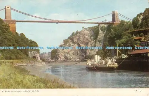 R531647 Bristol Clifton Hängebrücke Jarrold Cotman Farbe 1956