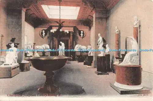 R535023 Chatsworth Sculpture Gallery looking E JWS 1908