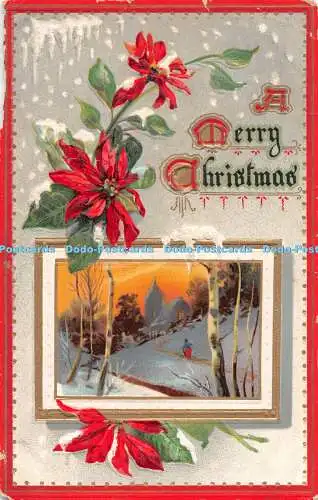 R529871 A Merry Christmas Tuck Winter Glories Serie Nr 509 1910