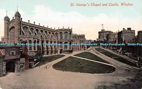 R537724 St Georges Chapel and Castle Windsor Valentines Serie