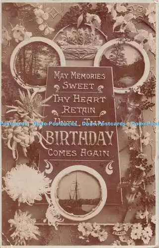 R529909 May Memories Sweet your Heart Retain Until your Birthday Comes Again A and