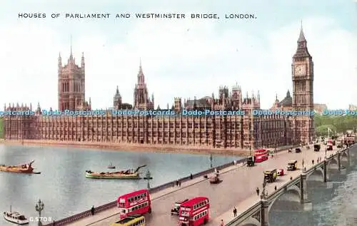 R531708 London Houses of Parliament und Westminster Bridge Valentine Valesque